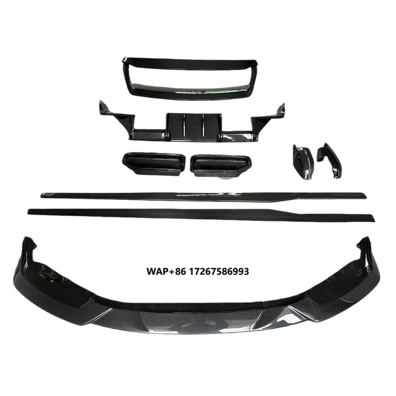 Dry Carbon Fiber R44 Front Lip Side Skirt Rear Diffuser Rear Spoiler for M2 G87 Dry Carbon Fiber Body Kit