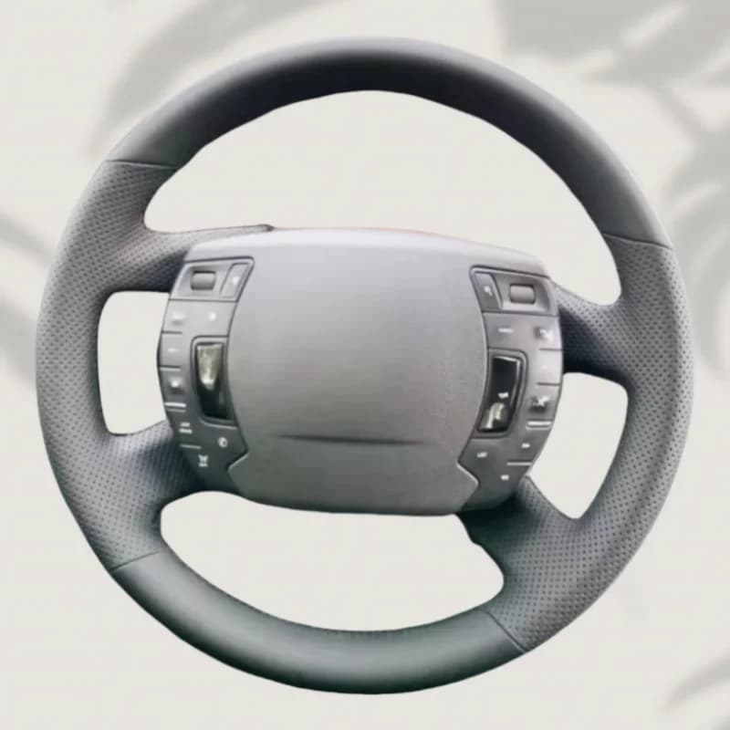 Car Steering Wheel Cover Microfiber Leather For Citroen C5 2007 2008 2009 2010 2011 -2015 Steering-Wheel Cover Car Accessories
