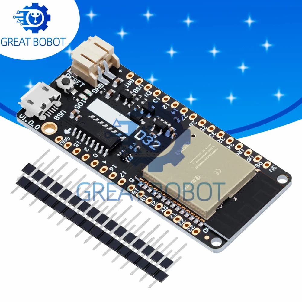 For LOLIN D32 V1.0.0 - WiFi + Bluetooth card based on ESP-32 Esp32 ESP-WR-32 4MB FLASH for Arduino MicroPython compatible