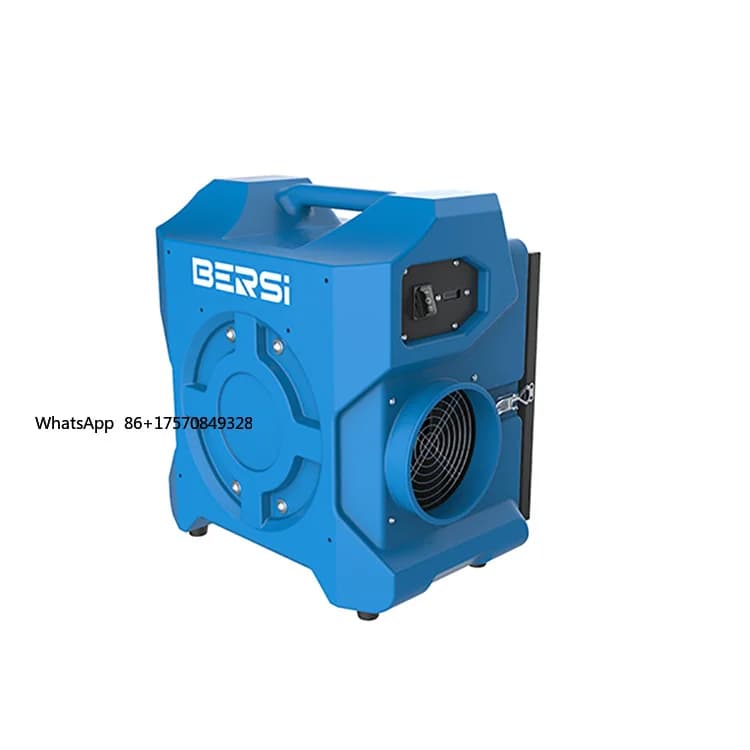 Depuratore d'aria industriale portatile con filtro HEPA 13, aspiratore e purificatore d'aria negativa commerciale da 500, 600, 800 CFM