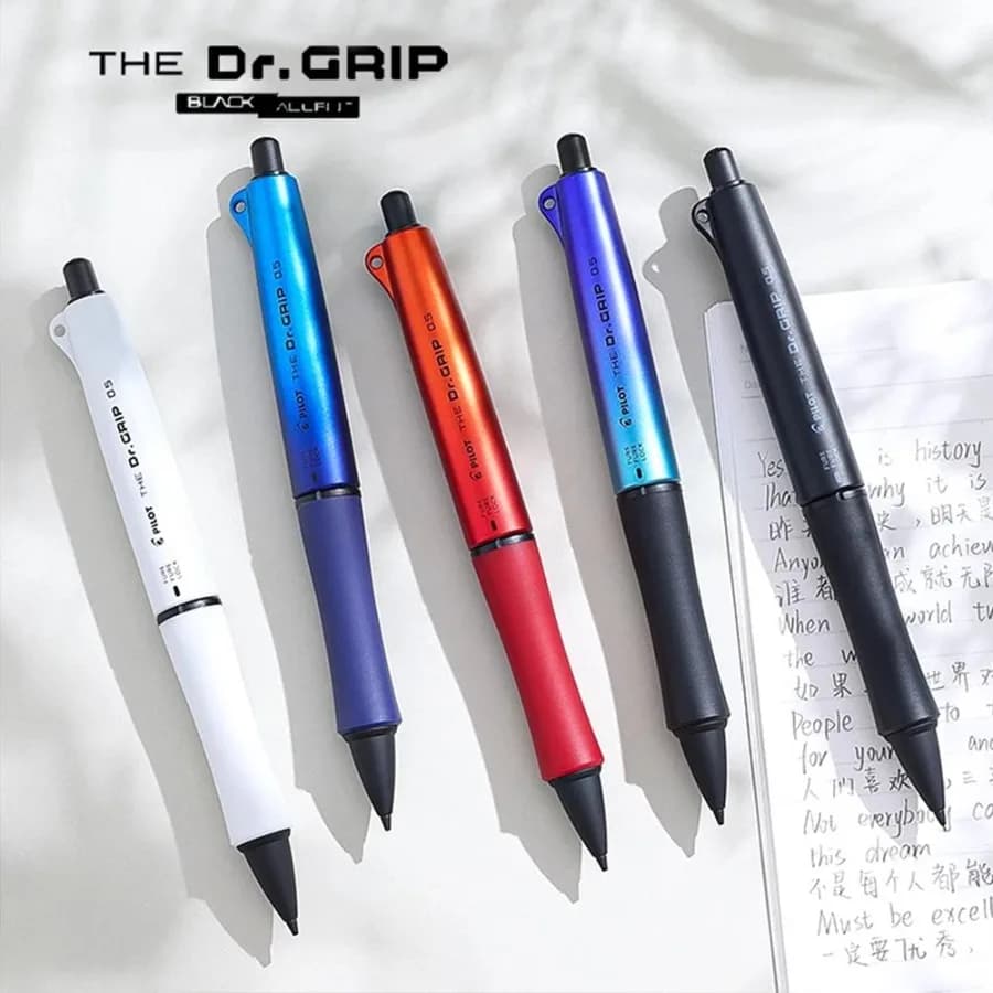 For Japan Pilot Dr.Grip Mechanical Pencil BLACK ACCENT Grip Series Shake Pencil Low Gravity Anti-fatigue Cute Stationery