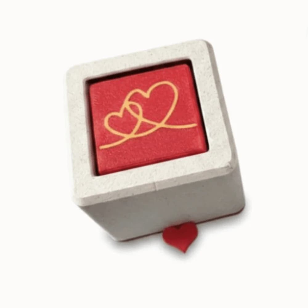 3D Printed Creative Flip Ring Box Storage Romantic Pull Out Jewelry Box Compact Rotating Jewelry Packaging Box Ring Necklace