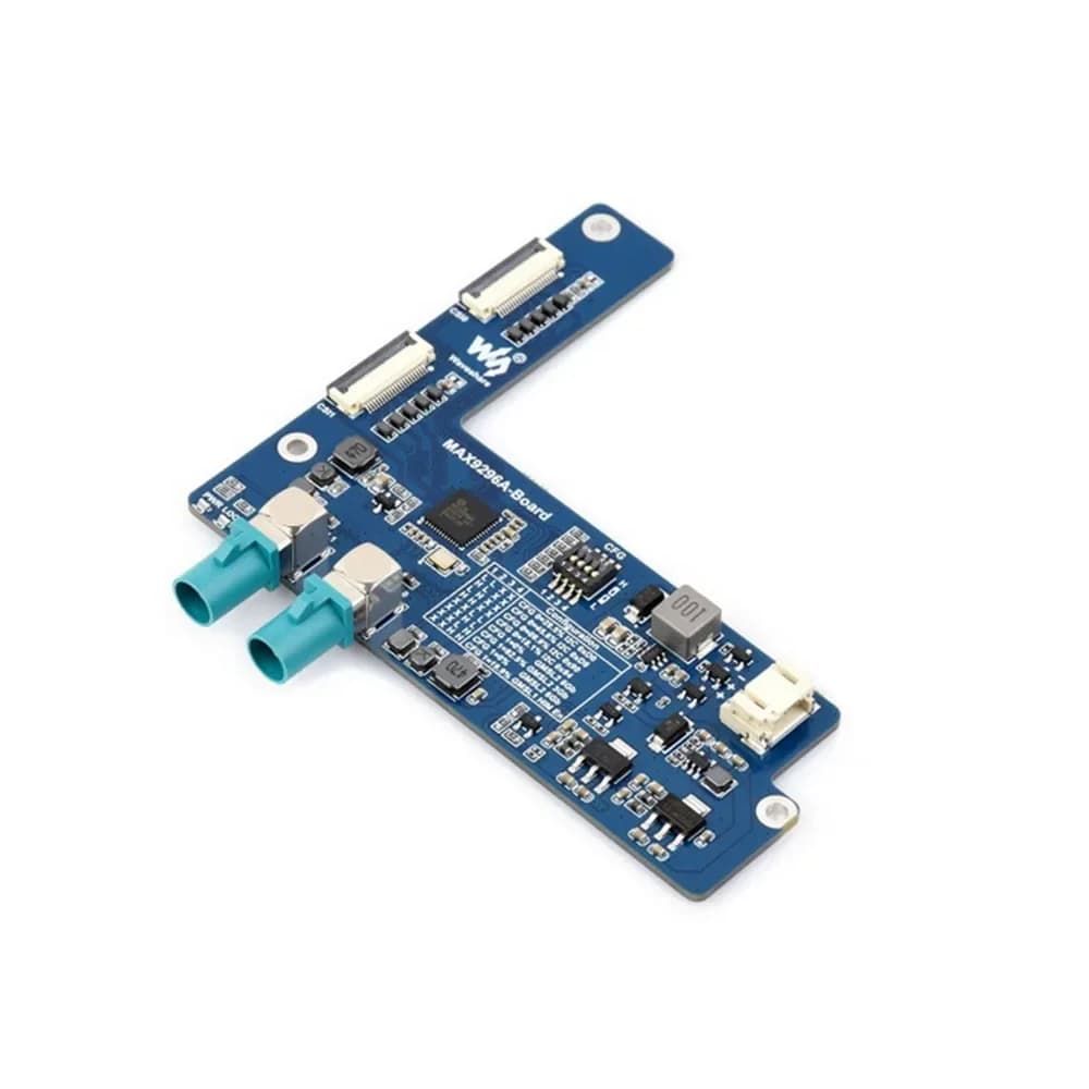 2-Ch GMSL Camera Adapter Board Equipped With MAX9296A Deserializer High-Speed Low-Latency Serial Compatible With Raspberry Pi 5