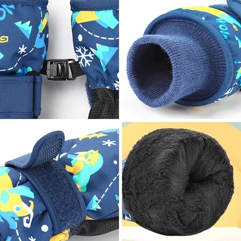 Winter Gloves Children Raincoats, Ski Gloves, Snowboard, Cycling, Snow Gloves for Girls and Boys