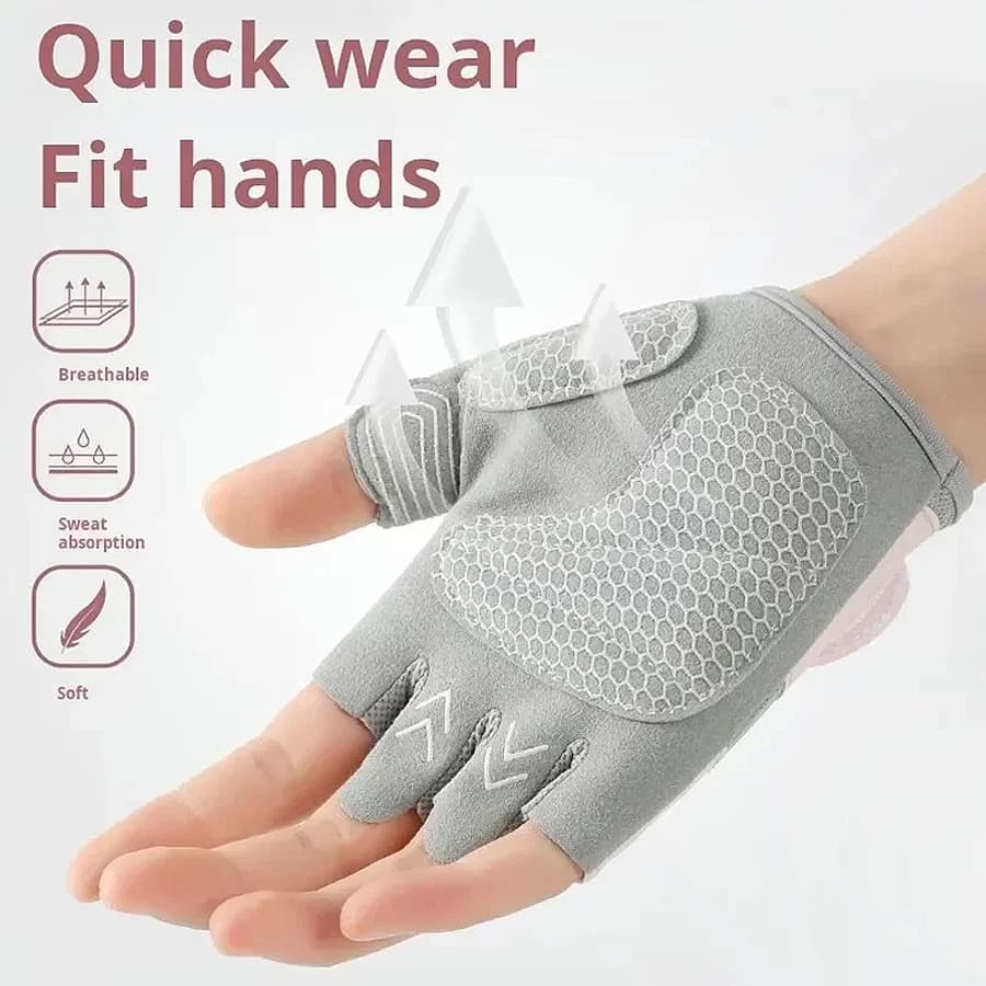 Fitness Gloves for Gym bodybuilding Sports Gloves for Weightlifting Exercises Non-slip Gloves for Women Men Yoga Gloves