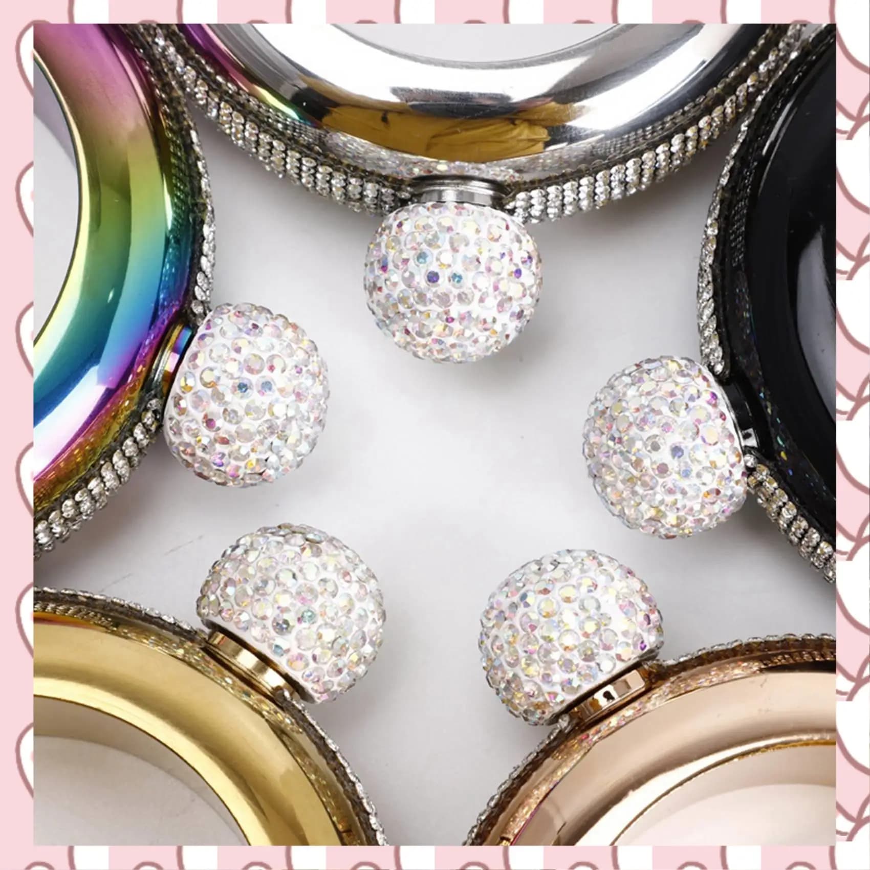 HHTL 2 fiaschette per bracciale in acciaio inossidabile fiaschetta portatile per vino, whisky, fiaschetta, bottiglia per bere, contenitore per vino da cucina, argento