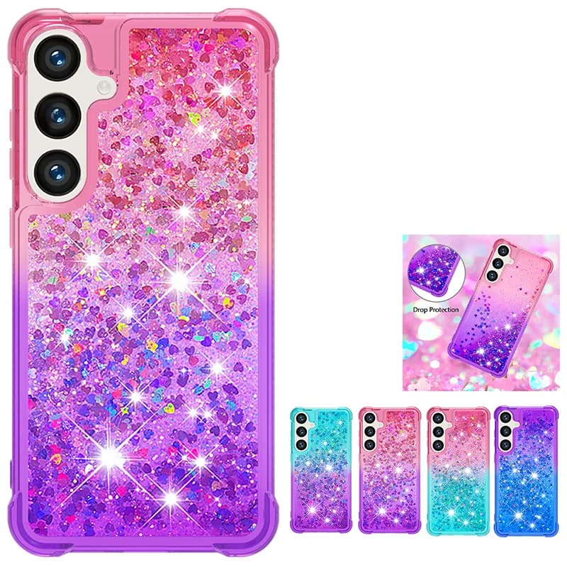 Custodia Glitter Quicksand per Samsung Galaxy S26 Ultra S25 FE S24 S23 S22 Plus A16 A17 A26 A36 A56 A15 A35 A55 A34 A54 A37 A57