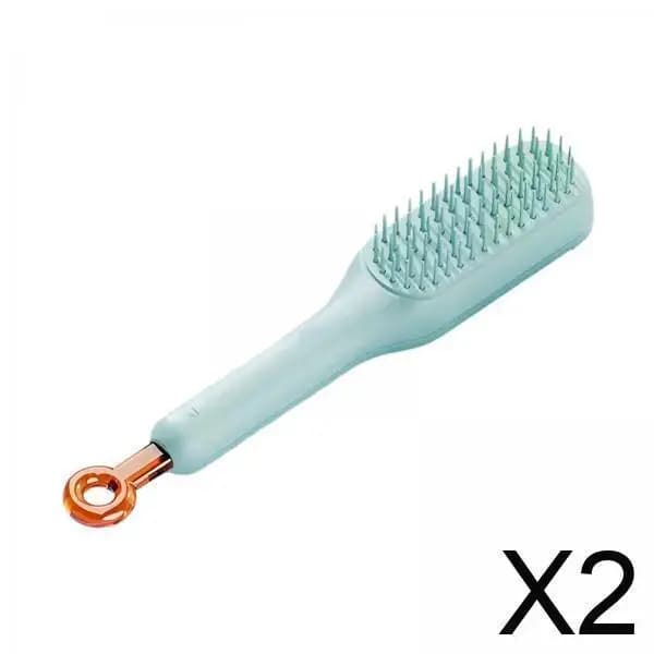 Spazzola Districante Multifunzione con Massaggio per Tutti i Tipi di Capelli, Strumento Autopulente Portatile per Parrucchieri