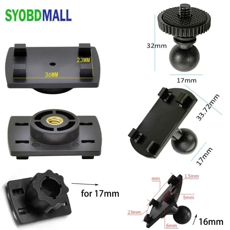Standard 4 Button Head 1/4 Copper Connector Camera Buckle Part 17mm/16mm 4K Ball Head Adapter Supports for Phone Accessory
