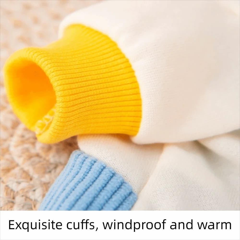 Tuta Antivento Calda per Cani, Abbigliamento a Quattro Zampe Comodo, Morbido Cappotto per Gatti Colore Macaron, Abbigliamento Casual