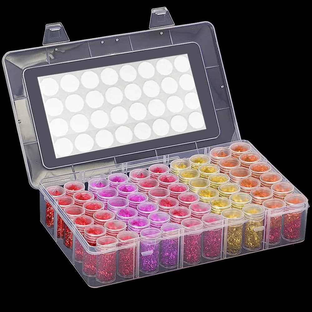 24/30/60 Bottiglie 5D Strumenti di Pittura Diamante Scatola di Immagazzinaggio Accessori di Pittura Diamante Strumenti Perline Mosaico Contenitore di Stoccaggio Caso
