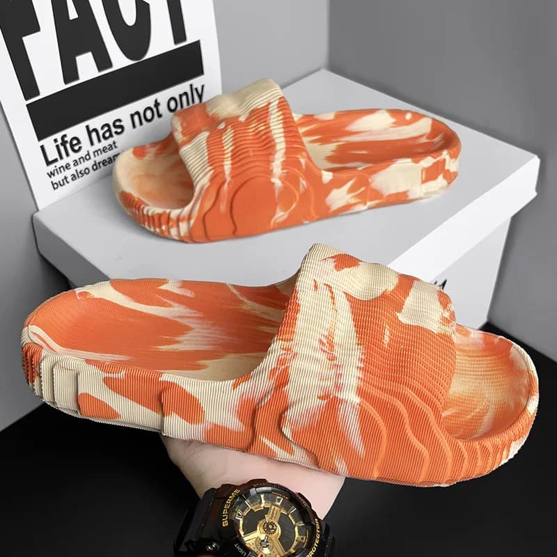 Living Room Slippers Men's Summer Sandals Flip Flop House Slipper Walk Around Home Original Men's Slippers for Man Slides Shoes