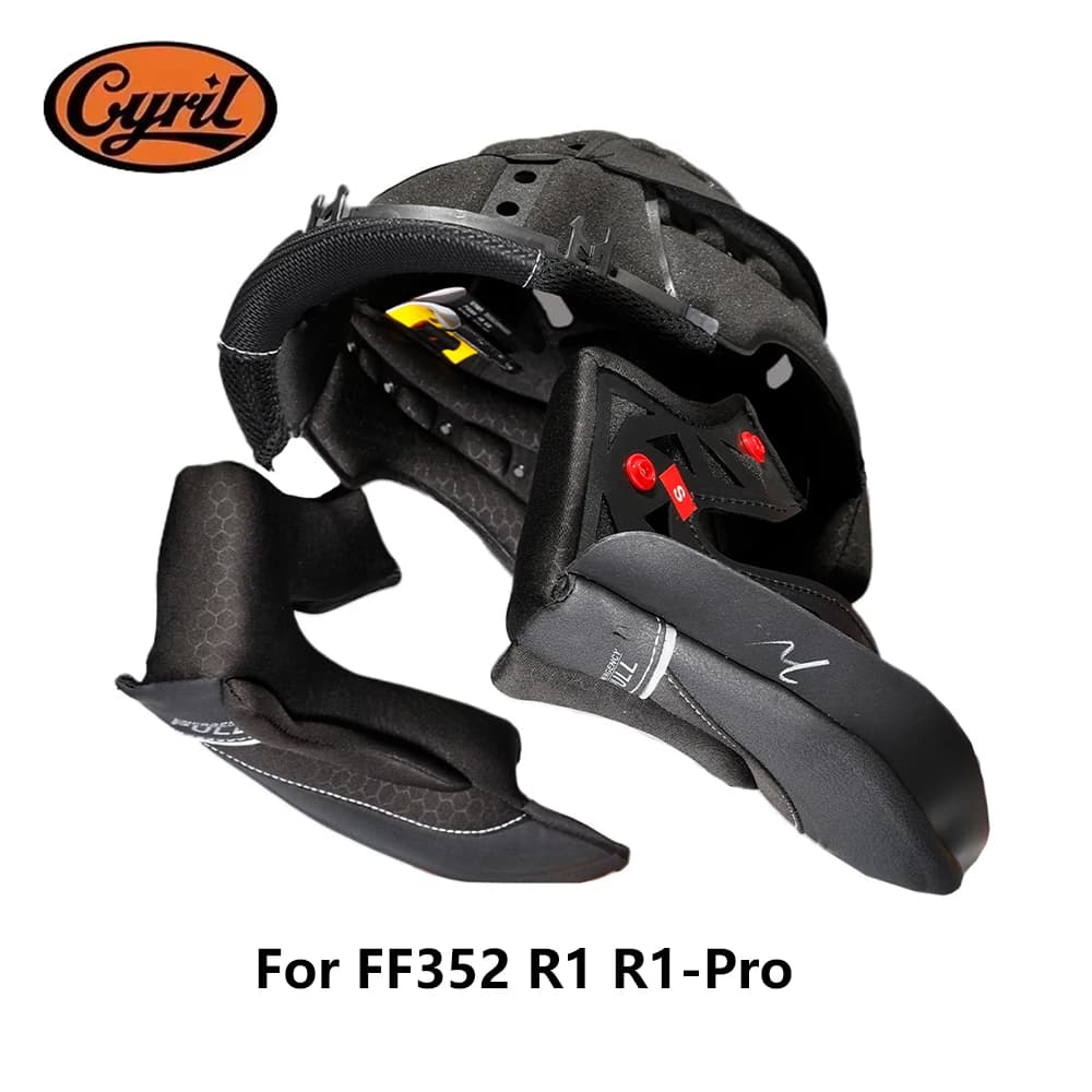 Fodera per casco CYRIL per casco integrale da moto FF352 R1 R1-Pro