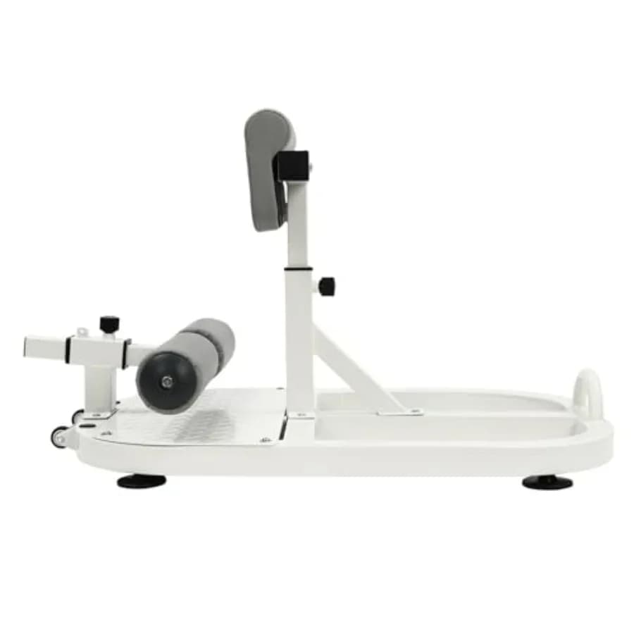White Home Fitness Equipment – All-in-one Compact Training Machine with Resistance Bands, Adjustable Settings and D Space Saving