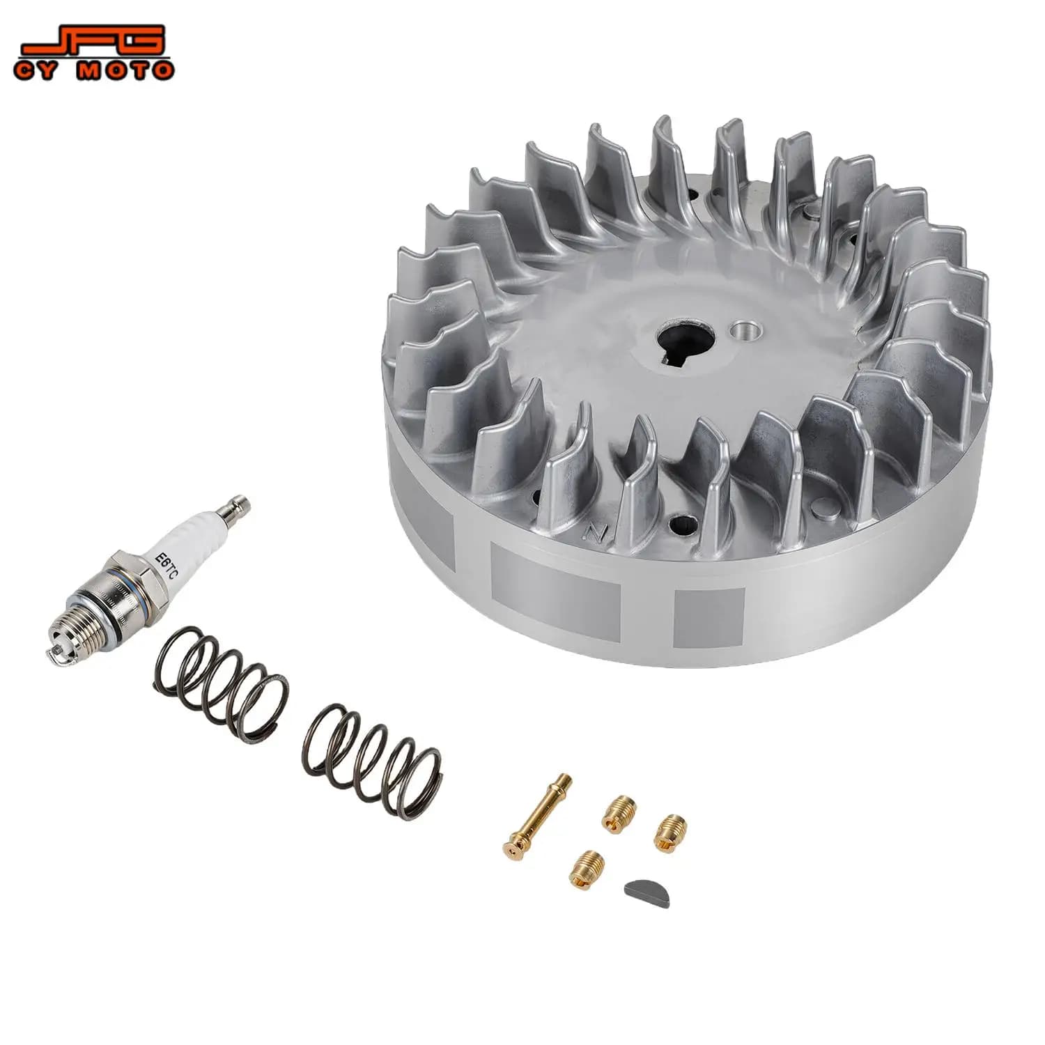 Moto Volano Elettrico Dirt Bike Parti In Alluminio Per Predator Honda GX160 GX200 Tillotson Coleman CT200U Motocross Ruota