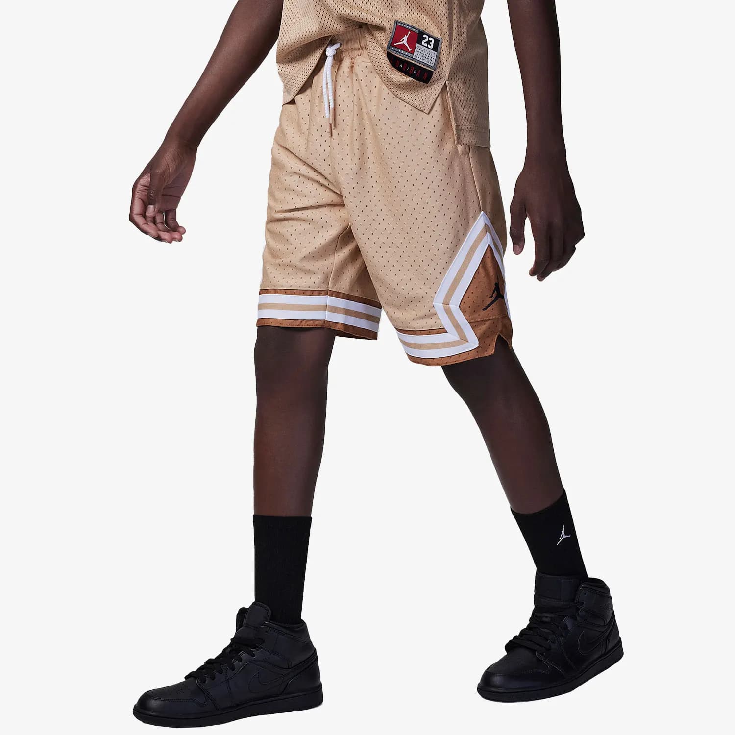 Nike genuine JORDAN children's fashionable fitness breathable and wear-resistant shorts DR8097-200