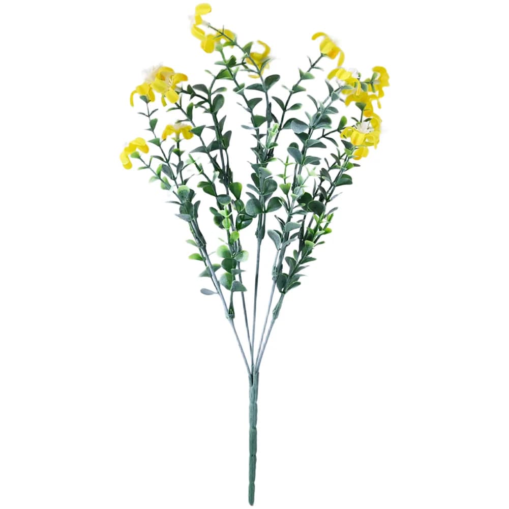 Pianta Artificiale di Gypsophila in Vaso, Bouquet Decorativo per Centrotavola e Esposizione su Mensola, 35cm, Design Realistico
