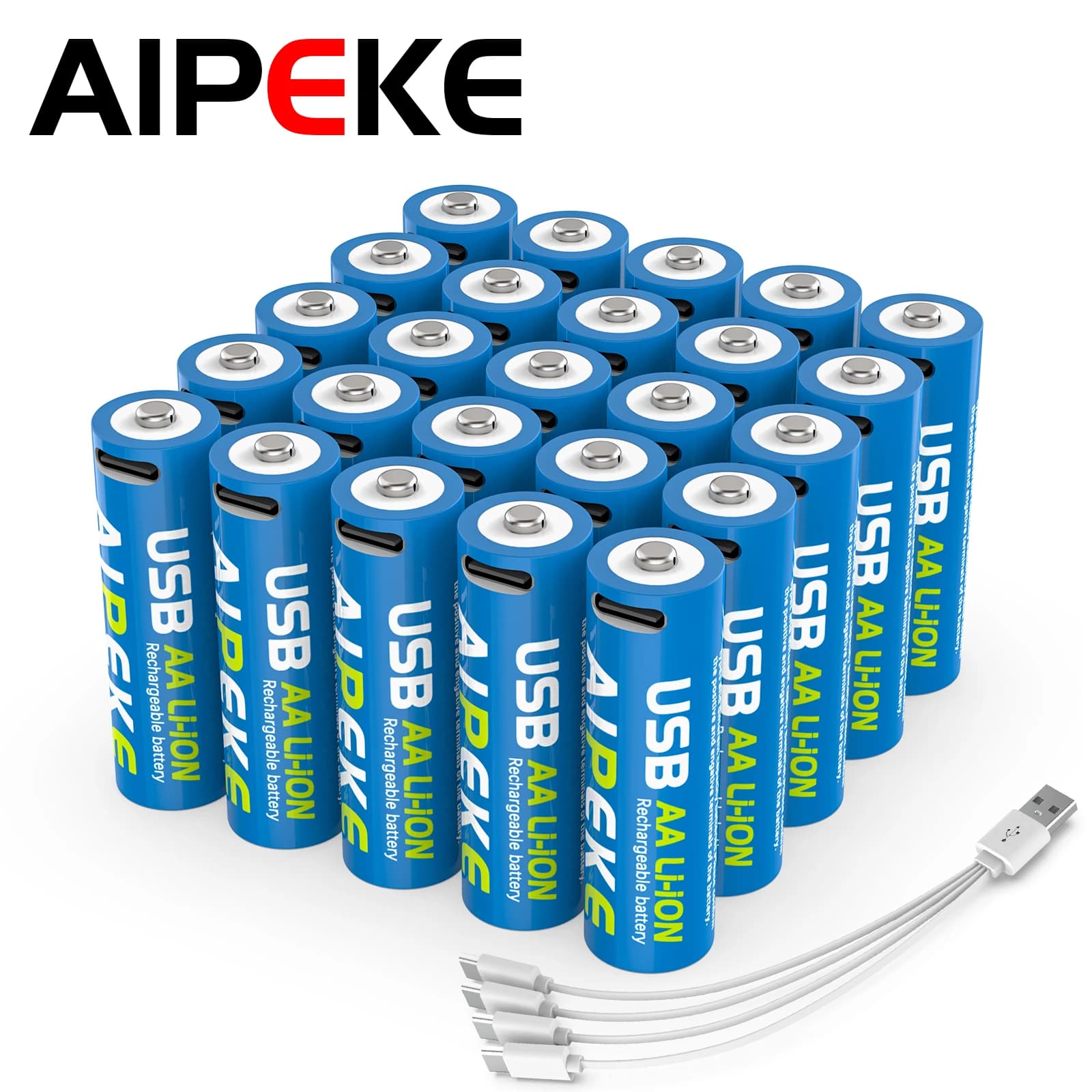 AIPEKE 1.5V 4200mWh Aa batterie ricaricabili usb c batteria ricaricabile aa per fotocamera telecomando mouse serratura intelligente