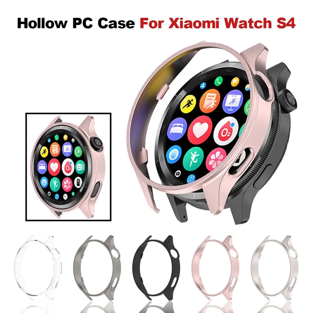 For Xiaomi Watch S4 Cover Hollow PC Case For Xiaomi Watch S4 Bumper Protective Smart watch Accessories Shell NO Screen Protector