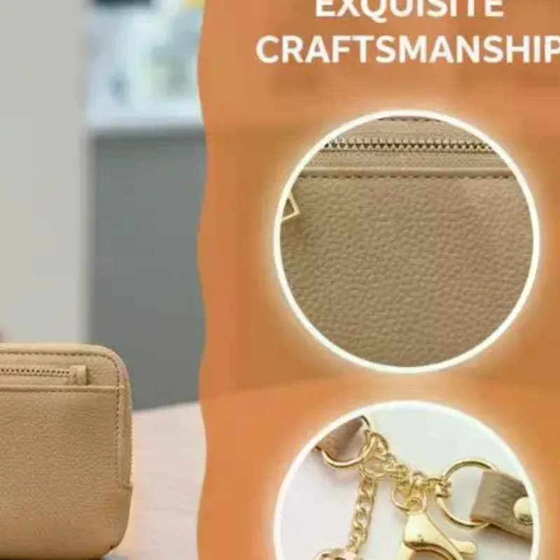 1 coin wallet, student card holder, pendant, new handheld wallet, women's wallet with handle, simple zipper