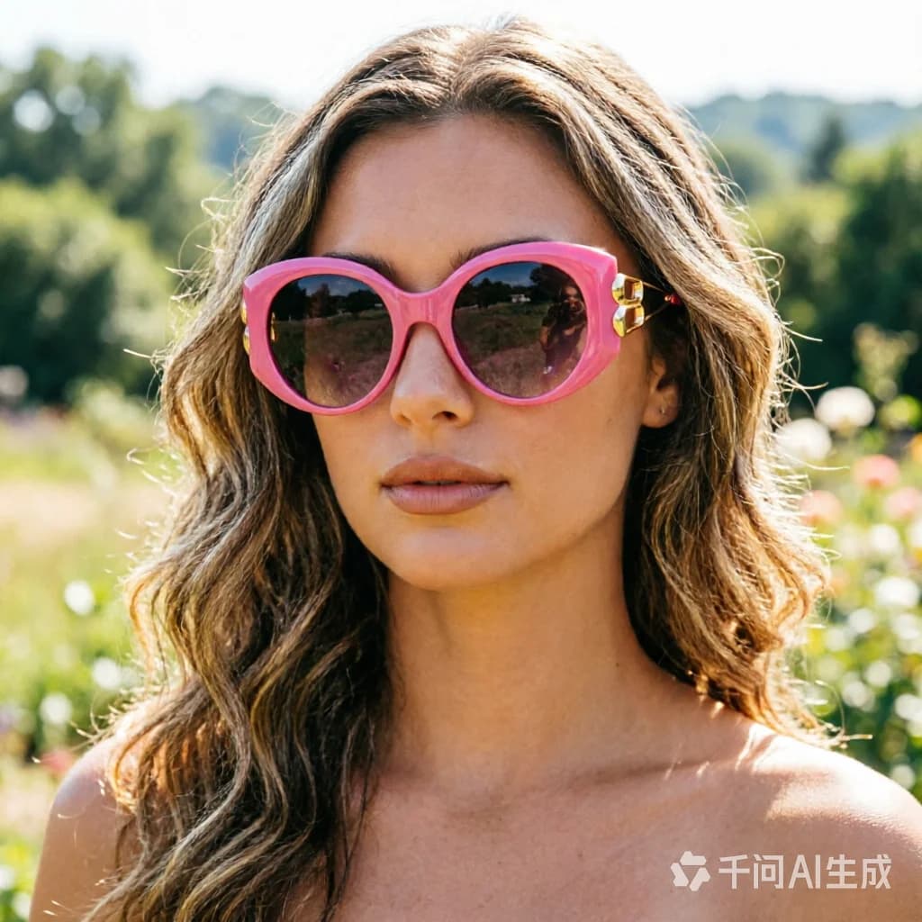 Occhiali da sole cat eye di alta gamma, alla moda e dallo stile dolce e carino