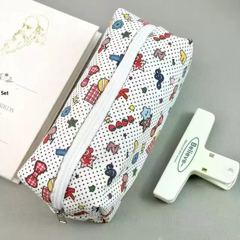 Graffiti Pencil Case Large-capacity Soft Touch Pen Bag Stationery Pouch Stationery Organizer