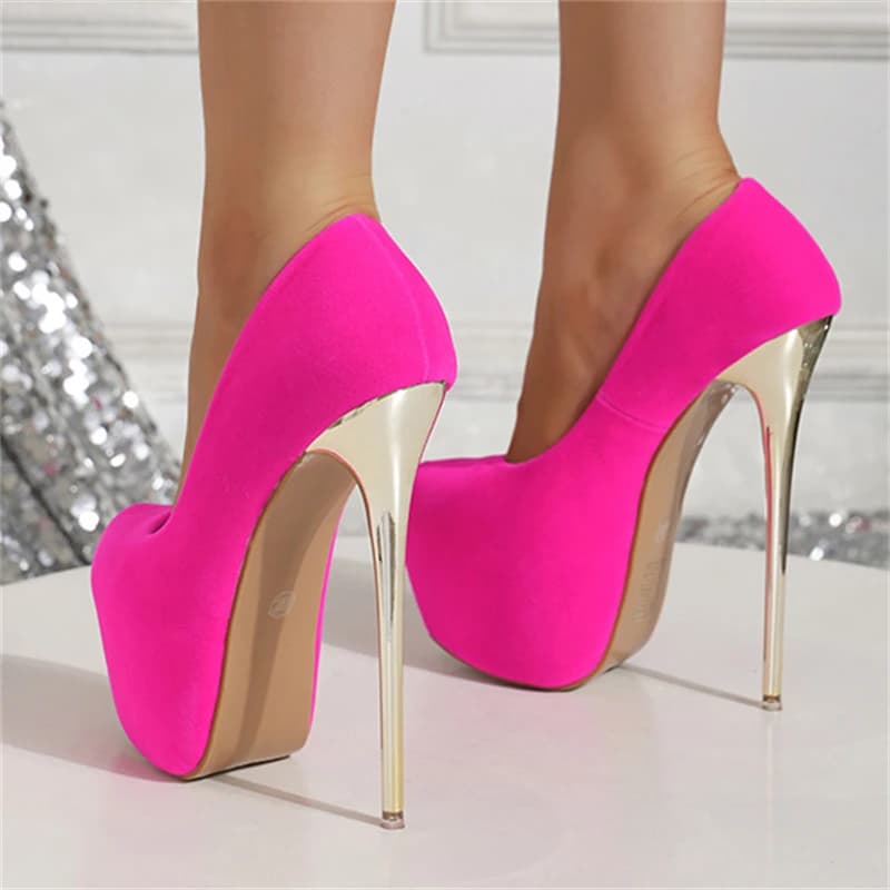 Aneikeh 2026 Fetish Super Stiletto High Heels Women Pumps Sexy Wedding Party Prom Shoes Street Style Platform Sandals