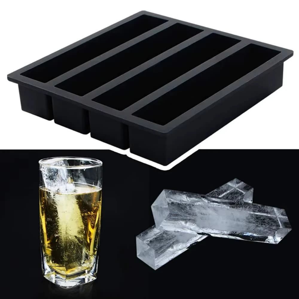 Vassoio per cubetti di ghiaccio grande con coperchio Stampo per cubetti di ghiaccio quadrato in silicone grande impilabile per cocktail di whisky Zuppe Bourbon Dolcetti congelati
