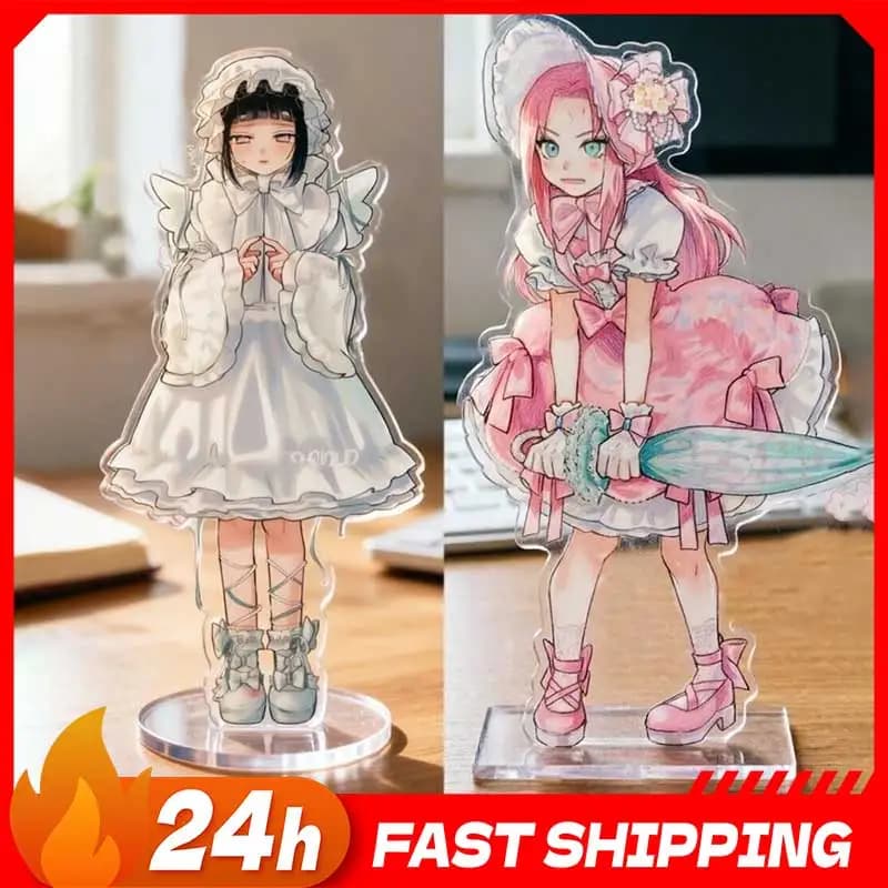 Accessori Anime, Statuetta di Sakura Haruno in Acrilico, Figurina di Hinata Hyuga, Decorazione da Collezione, Giocattoli e Regali