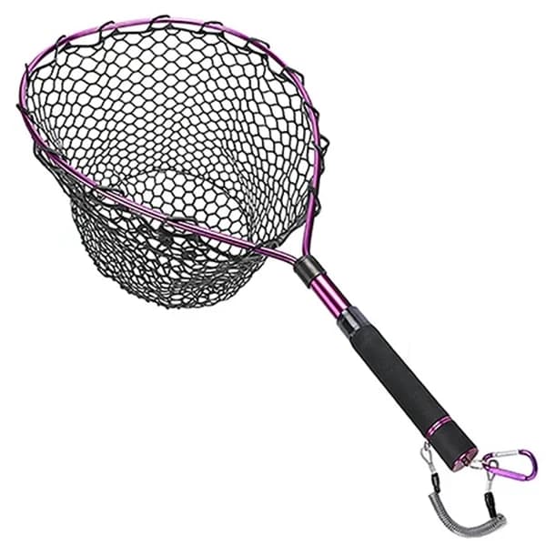 Guadino per Pesca a Mosca Goture, Attrezzo da Pesca Pieghevole Portatile in Lega di Alluminio, Rete Telescopica a Maglia Fine per Trote