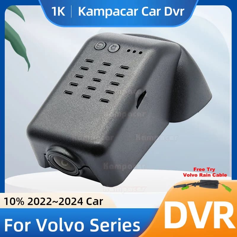 Kampacar VLV19-1K 1080P Wifi Dash Cam Car Dvr Camera For Volvo S90 V90 XC60 XC 60 T8 B4 B5 2022-2024 10% Cars Dashcam