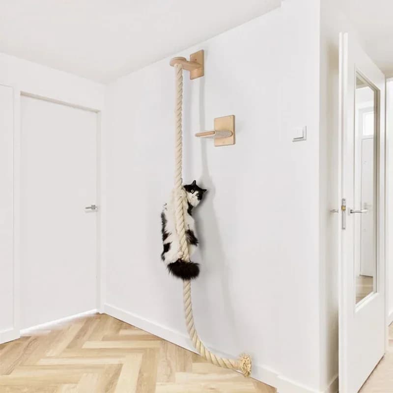 Cat Toys Cat Tree for Pet Cats Hemp Racing Heavy Duty Hemp Toys for Grapes and Climbing for Kittens and Wooden Jump Platform