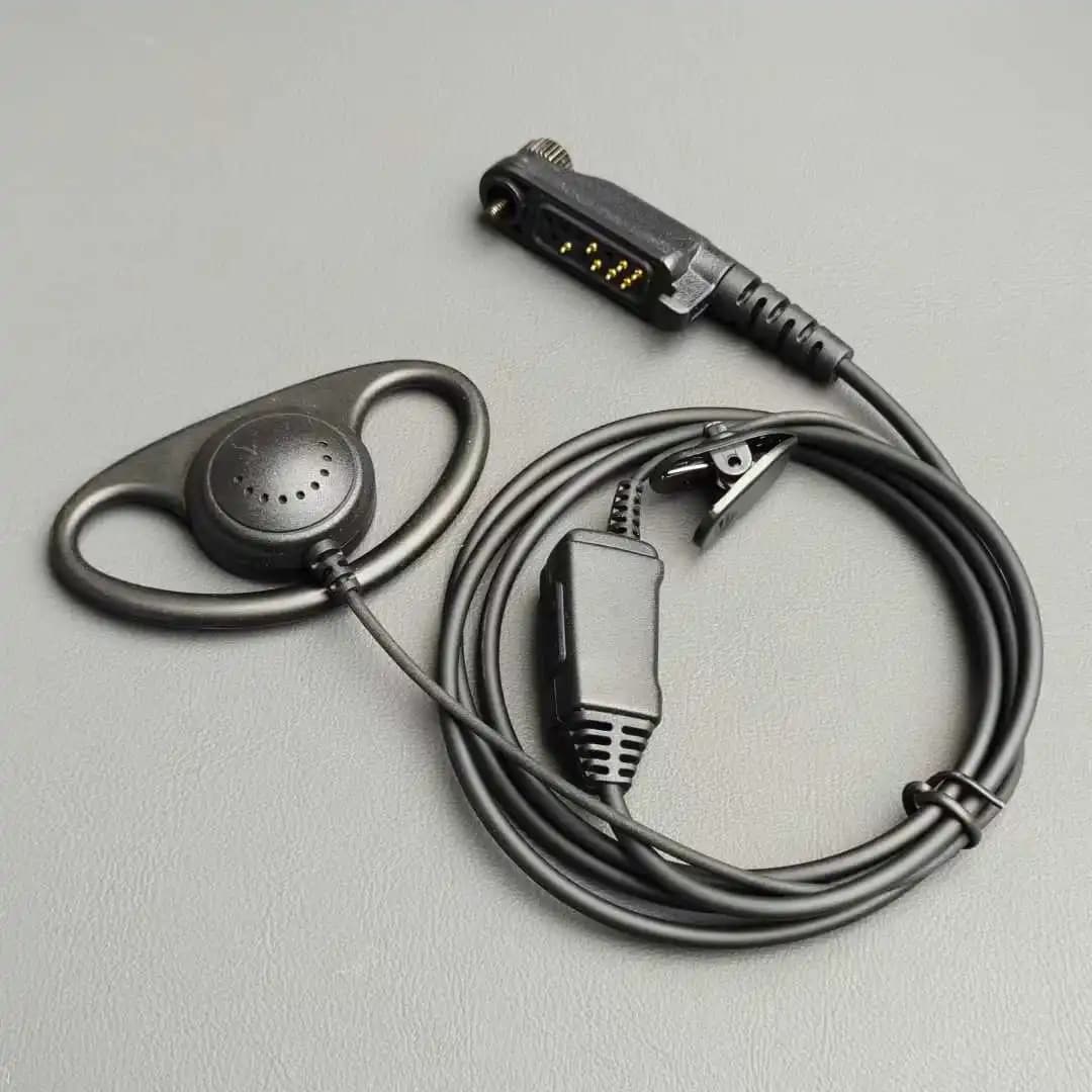 Compatibile con le cuffie walkie-talkie Hytera HP780, HP700, HP600, HP680, X1P, X1E, X1, PD600/PD680/PD660, ganci per le orecchie a forma di D