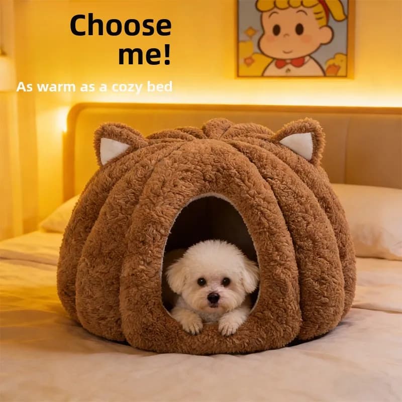 Cuccia per Cani Calda, Staccabile e Lavabile, Universale per Cani di Piccola Taglia, Utilizzabile in Tutte le Stagioni