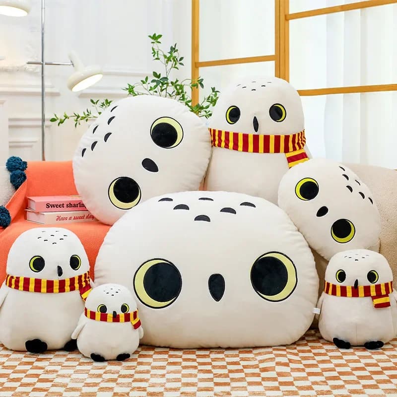 Movie Harry for Pottered Creative Peripherals Cute Soft Plush Large Size Owl Shaped Pillow Seat Back Cushion