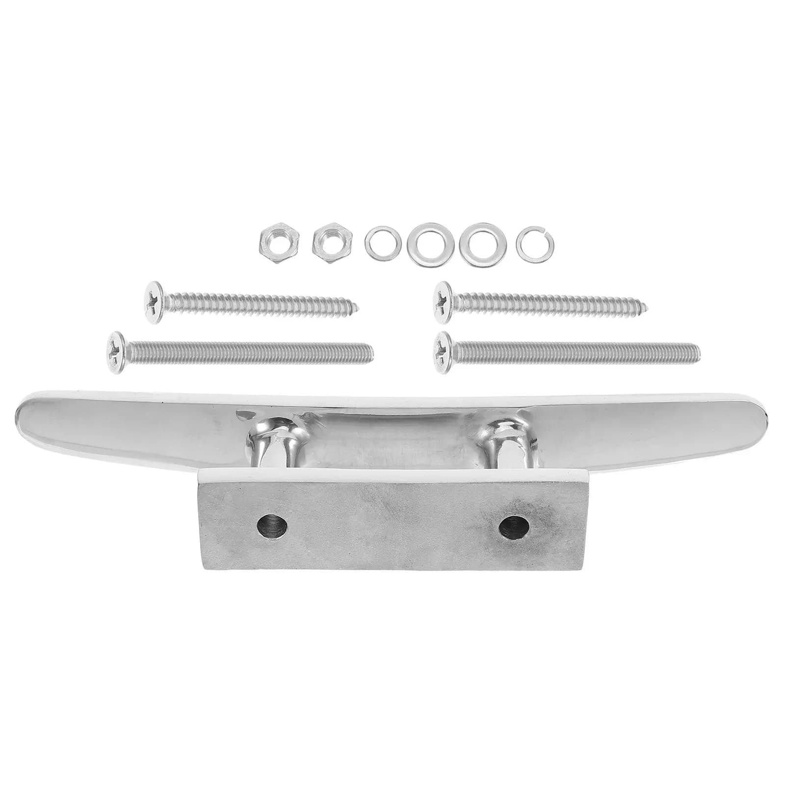 Stainless Steel Boat Cleat 6 Inch Heavy Duty Dock Mount Rope Mooring Cleat for Kayak Marine Accessories