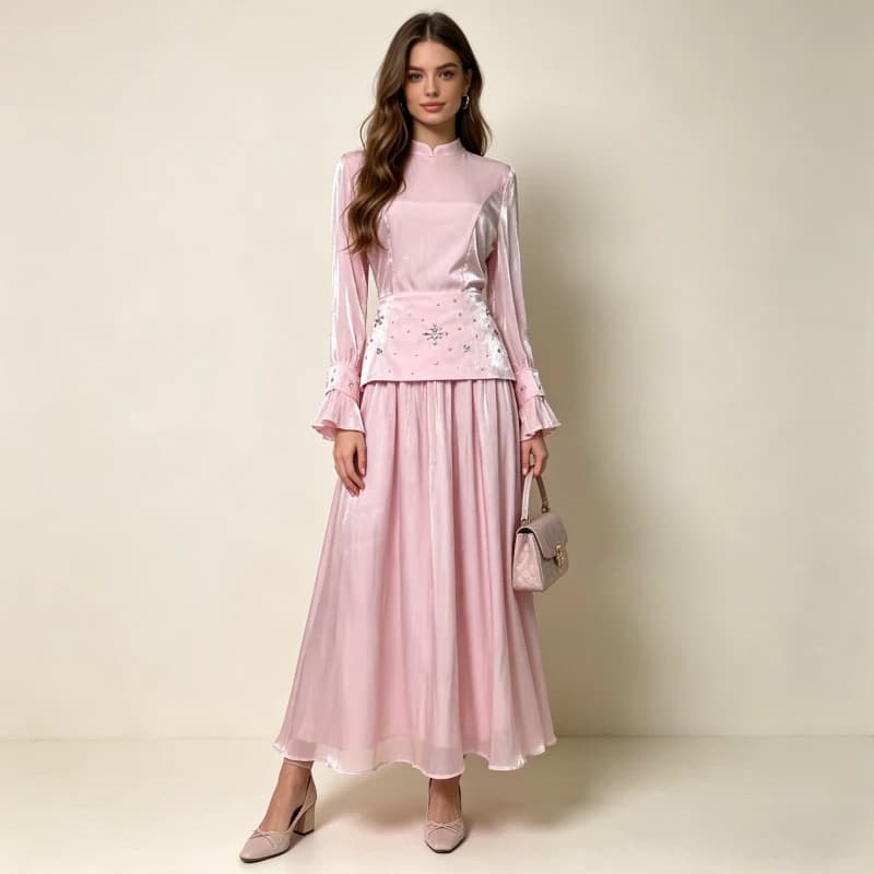 Eid Abaya Women's Party Dress, Solid Colored Layered Dress, Kaftan Jalabiya Muslim Dubai, Dresses Largo Ramadan, Caftan, Long Abaya 2026