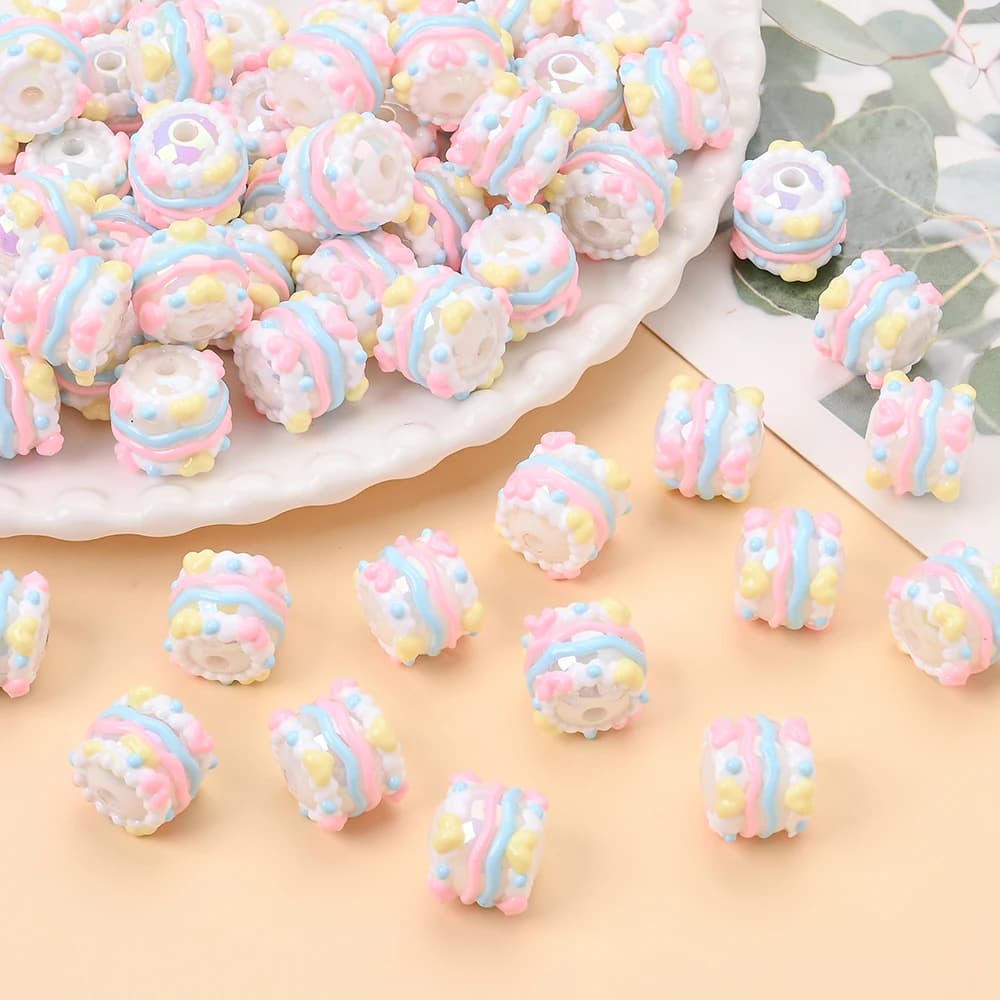 10 pz 16mm perline di resina colorate perline per dentizione per bambini per ciondolo massaggiagengive chian collana accessori giocattolo da masticare infantile
