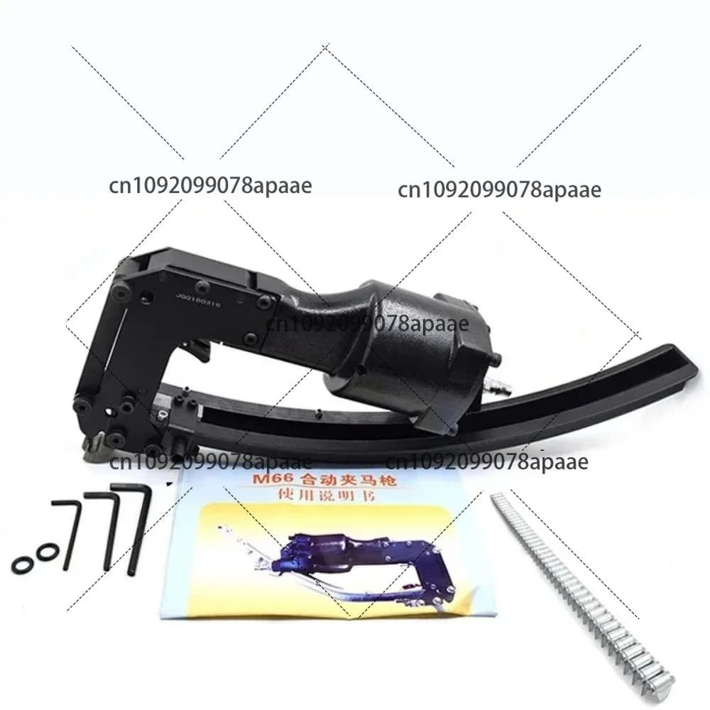 Pistola cucitrice pneumatica professionale per tappezzeria, materasso, rete da pesca, lavorazione del legno, artigianato - Plastica leggera a carico rapido