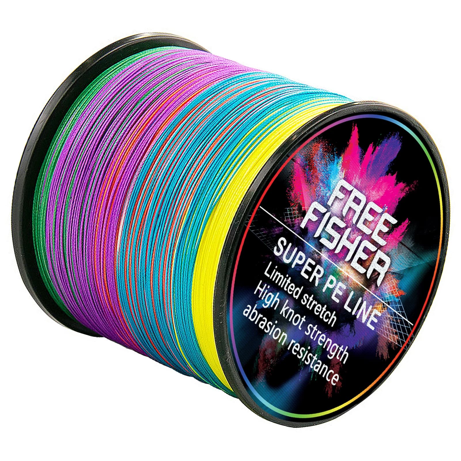 Lenza Intrecciata FREE FISHER PE, 12 Fili 500M/1000M, Filo da Pesca Resistente X12, Lenza Multifilamento per Reti da Pesca