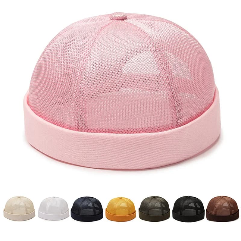Berretto Skullies senza tesa in cotone estivo da uomo vintage Cappelli Docker portatili da strada Cappello a cuffia multiuso Cappelli Hip Hop INS giapponesi