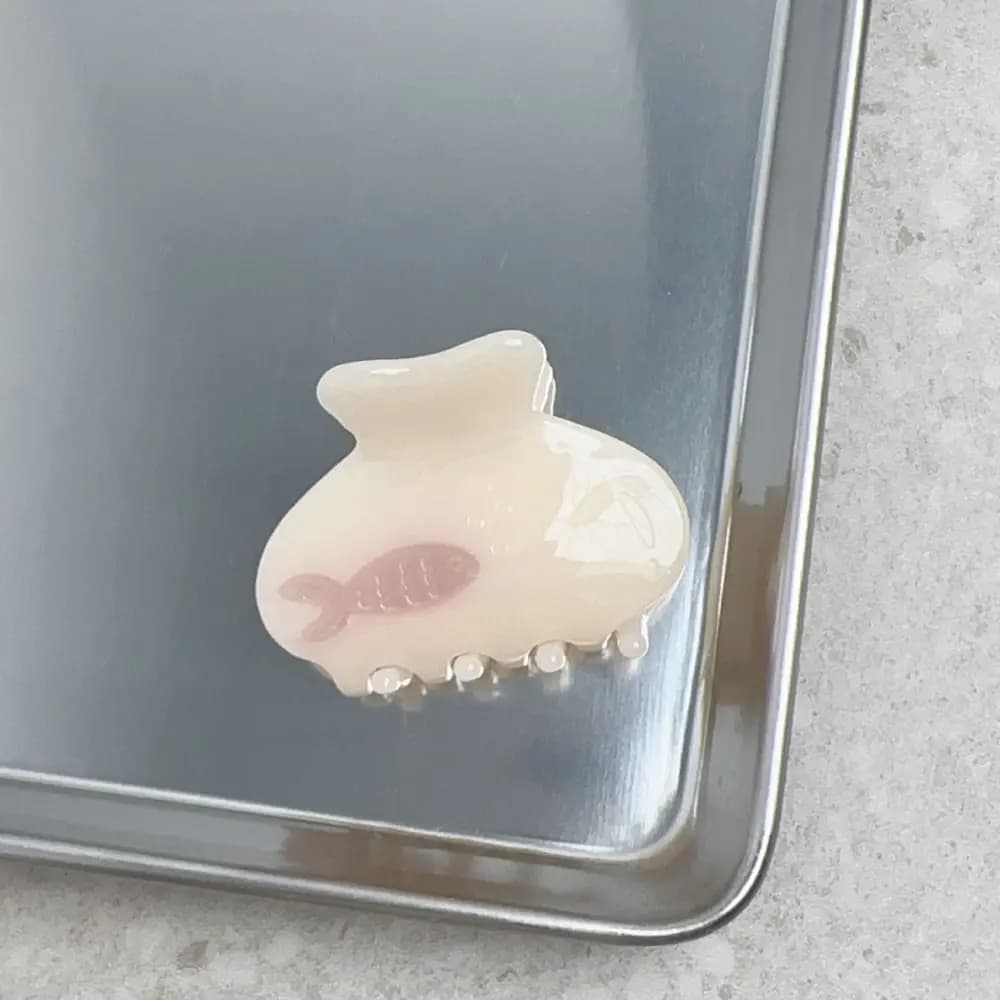 Artiglio per capelli trasparente per pesci Clip per squalo piccolo Fermaglio per capelli per artiglio per capelli in acetato animale Fermaglio per capelli per animali stile coreano Femmina/ragazza