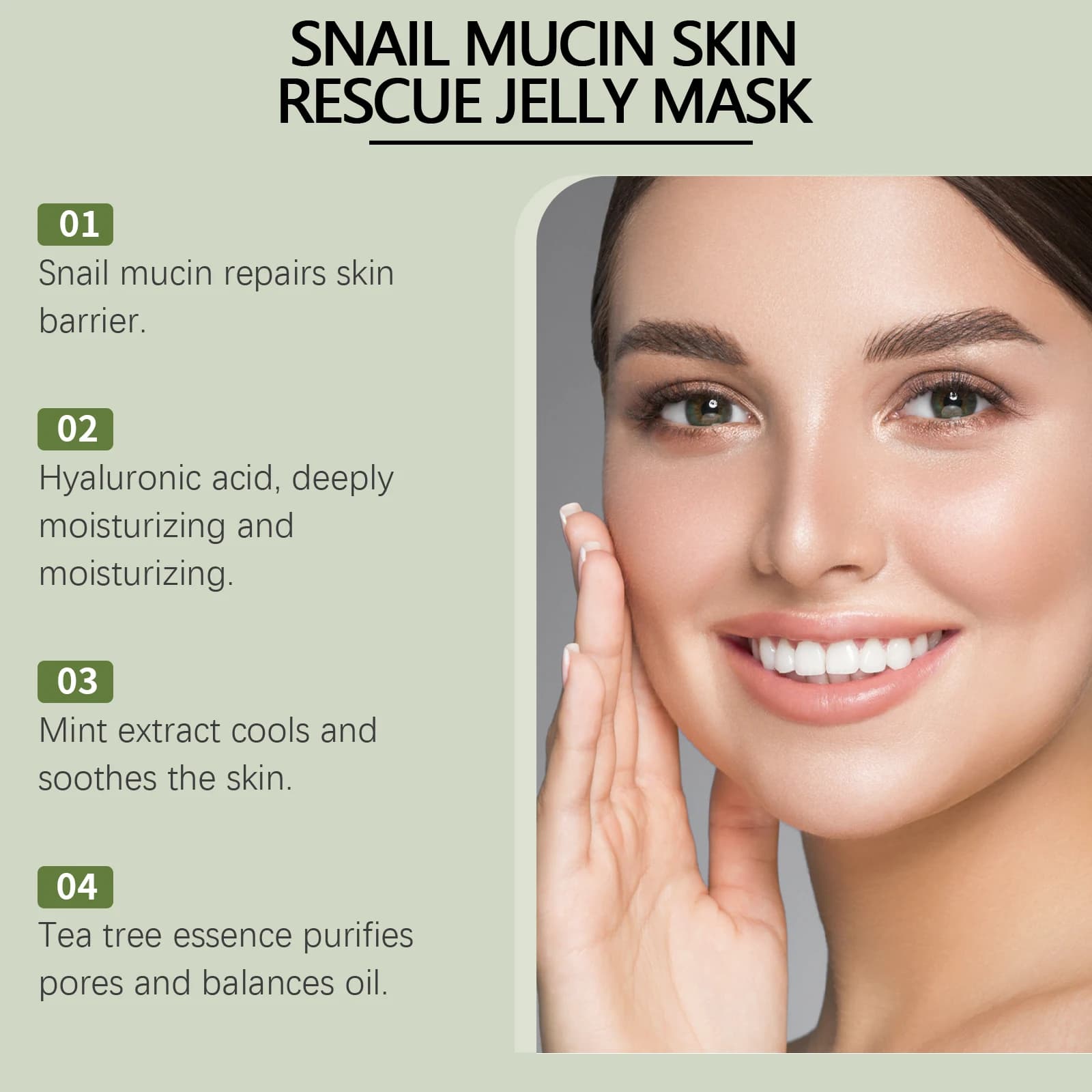 West&Month Lumaca 100g Light Gel Mask, Hydrating for Face, Repair Cutaneous Barriers, Oil Control, Illuminate Skin Tone, Levigating Mask for Face