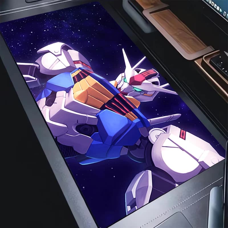 Tappetino per Mouse da Gaming Anime 90x40cm, Motivo Guerriero Meccanico G-gundam A-aerial Cabinet, Tappetino per Tastiera e Mouse, Tappetino per Scrivania Computer