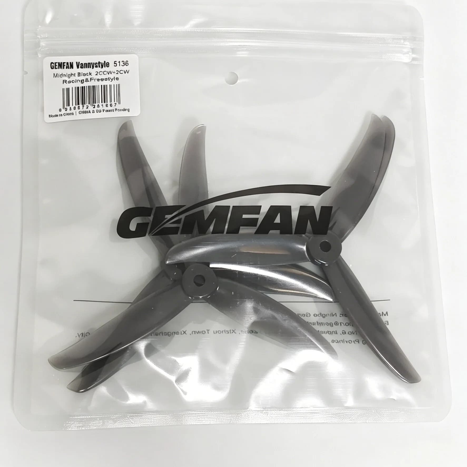 Gemfan VANOVER 5136 5.1x3.6x3 5.1 Inch 3-Blade PC Propeller 2Pairs FPV Freestyle Racing Drone Props RC Quadcopter DIY Parts