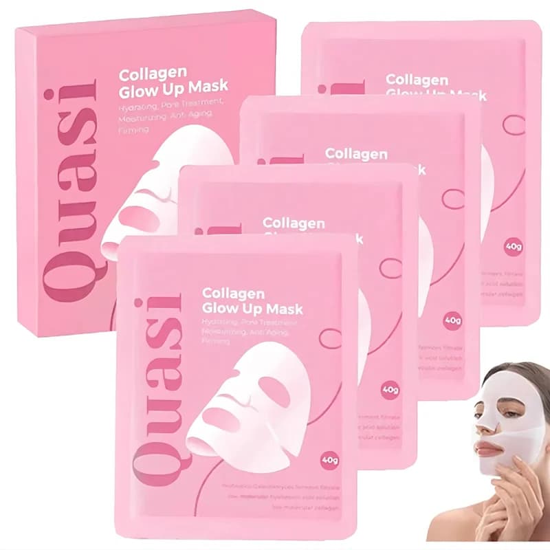 Quasi-biological Collagen Anti Wrinkle Overnight Hydrogel Mask Pore Minimizing Elasticity Improvement Deep Hydration Skincare