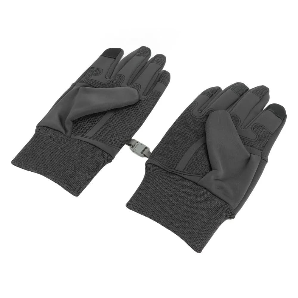1 Paio di Guanti Invernali a Dita Intere, Touch Screen, Termici, per Sport all'Aperto, Antivento, Foderati in Pile, per Ciclismo e Uso Esterno