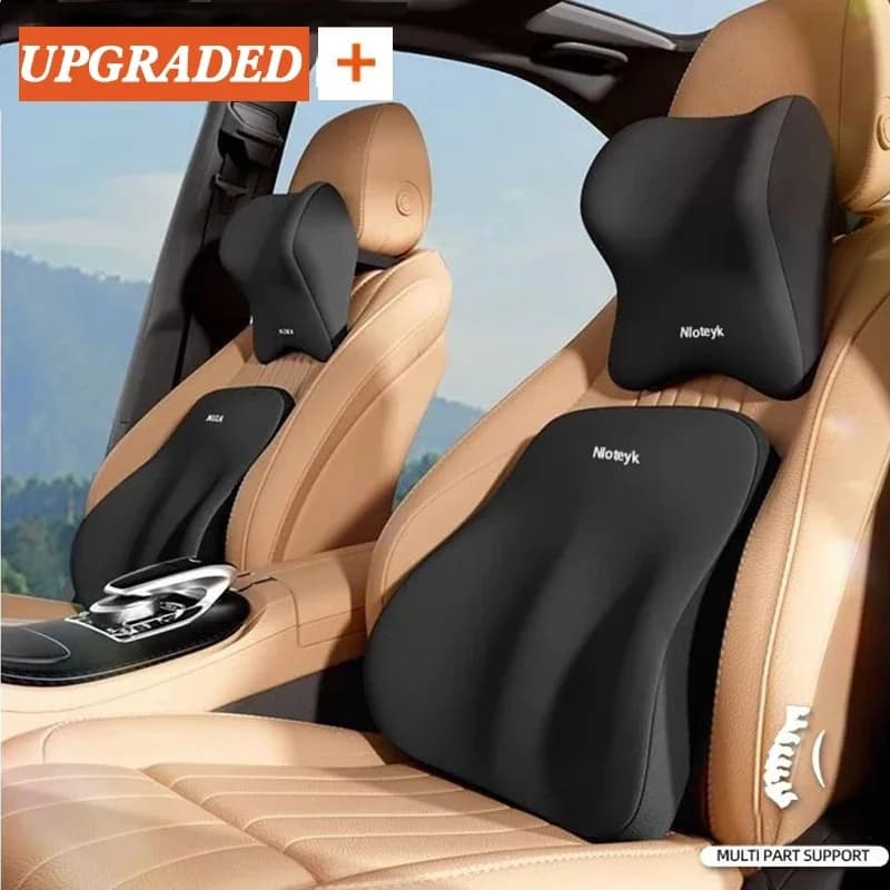 Nuovo seggiolino auto poggiatesta lombare supporto memory foam vita collo cuscino auto viaggio supporto per la schiena accessori interni auto