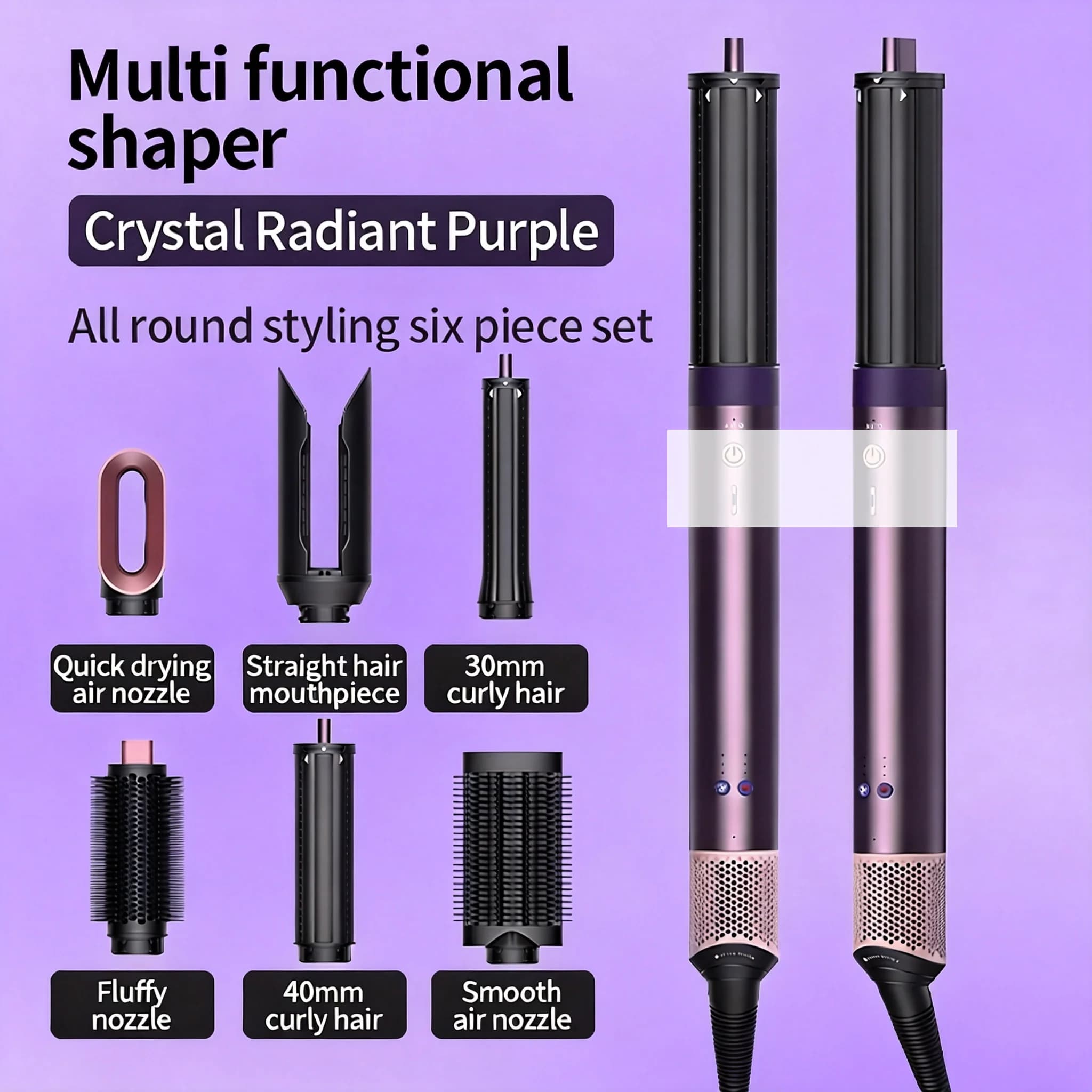Styler 6 in 1 from 220V, 1700W, High Speed, Hair Care Negative Ions, Fast Drying, Multi-Styler