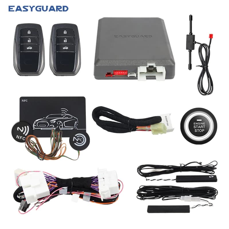 EASYGUARD Plug & Play CANBUS PKE Avviamento remoto adatto per Toyota Fortuner/Hilux/Innova/CHR/IZOA Con avvio chiave Ingresso NFC e Go senza chiave